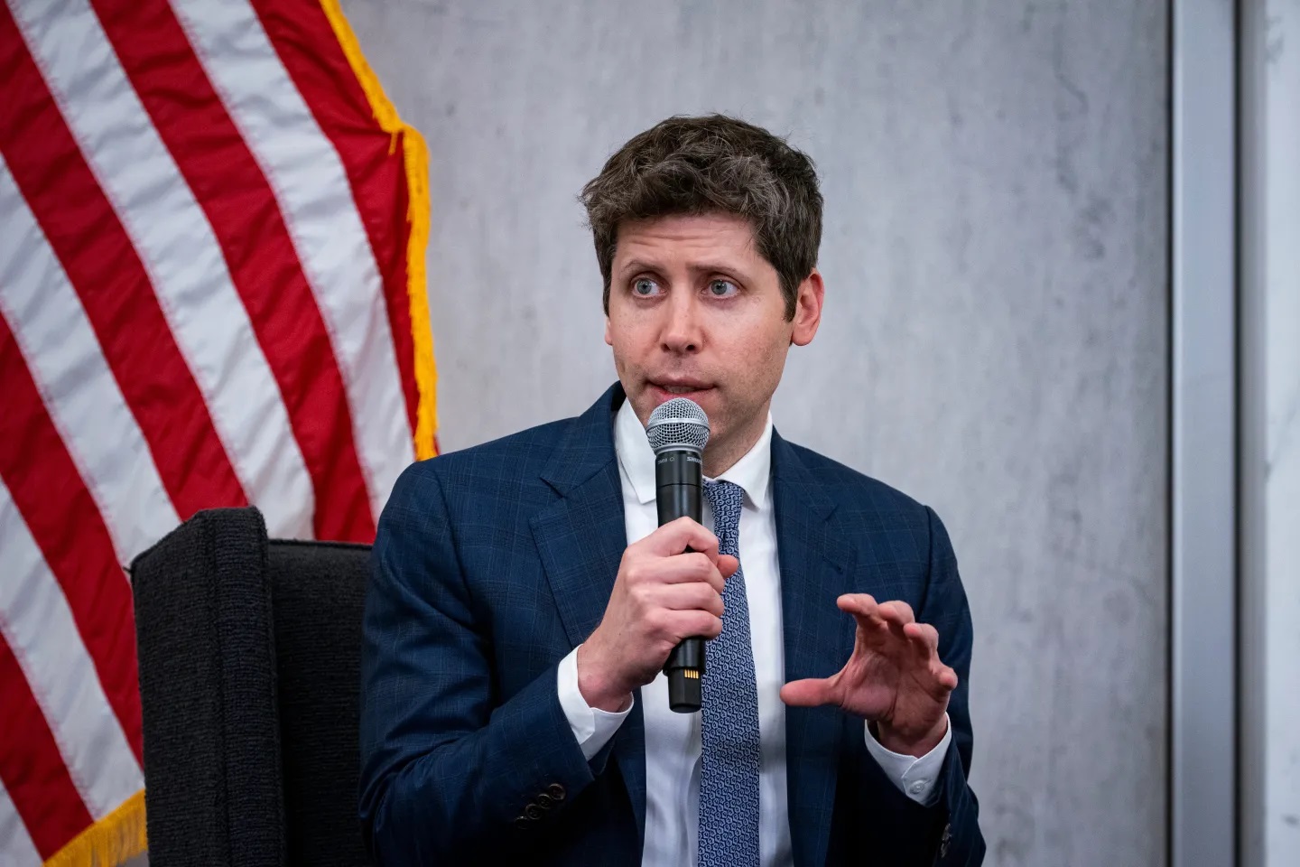 Sam Altman and infant child